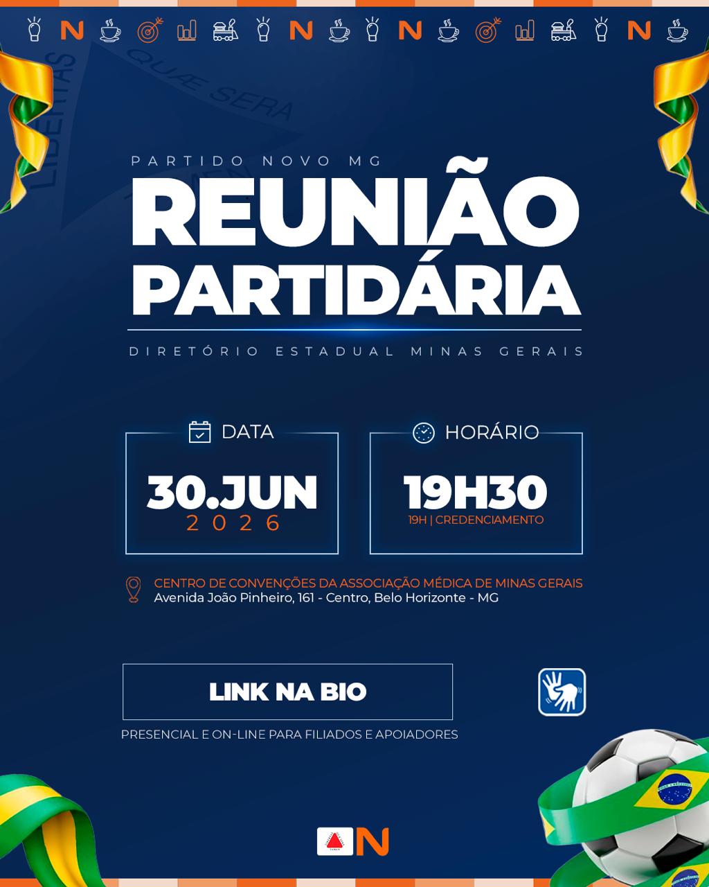REUNIÃO PARTIDÁRIA - JUNHO