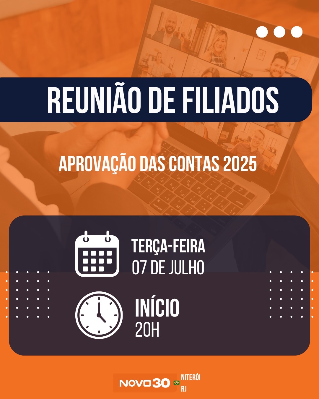 Reunião de Filiados  Aprovação das Contas 2025