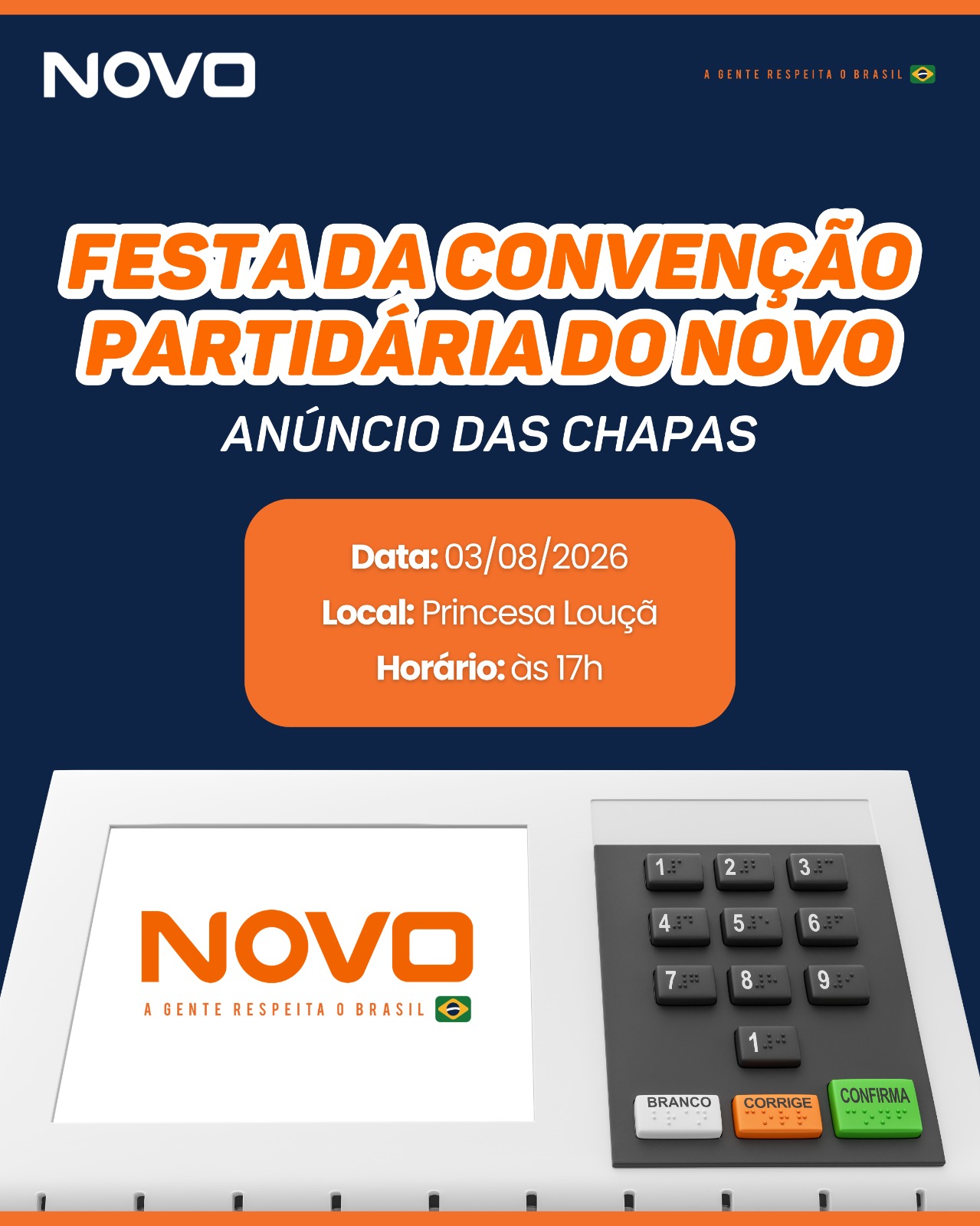 Festa da Convenção Partidária do NOVO