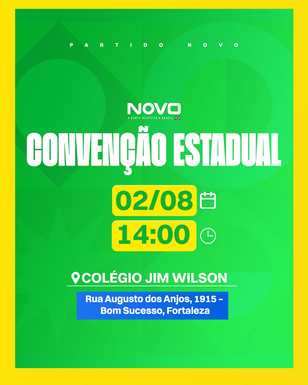 Convenção do Partido Novo CE
